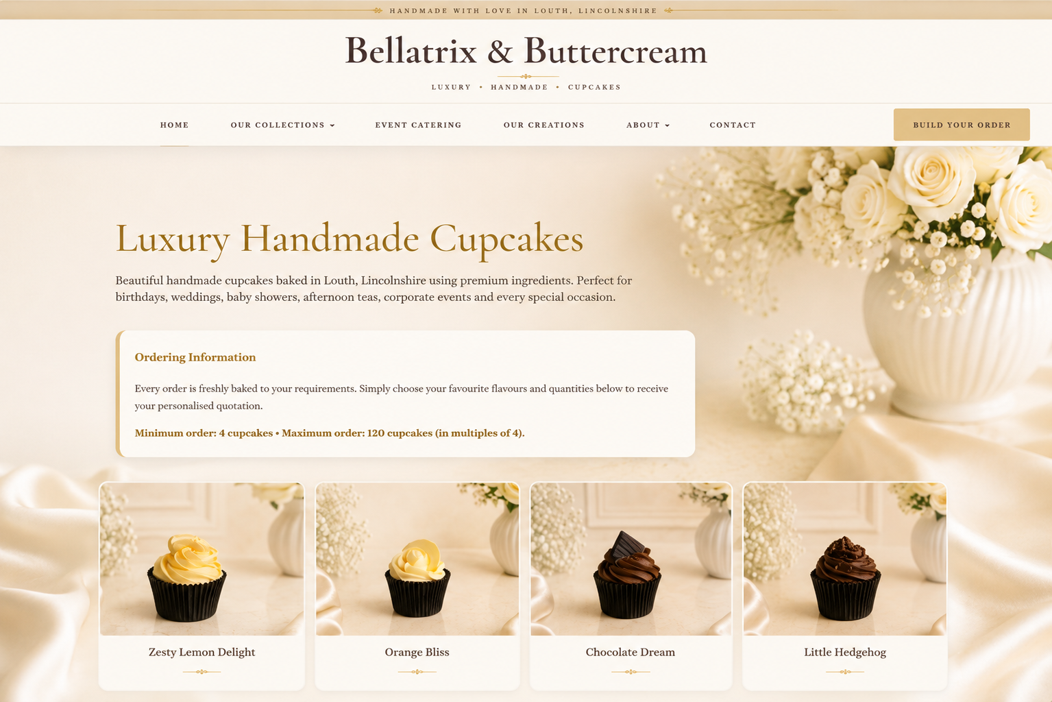 Bellatrix and Buttercream website designed and developed by SEONEUD